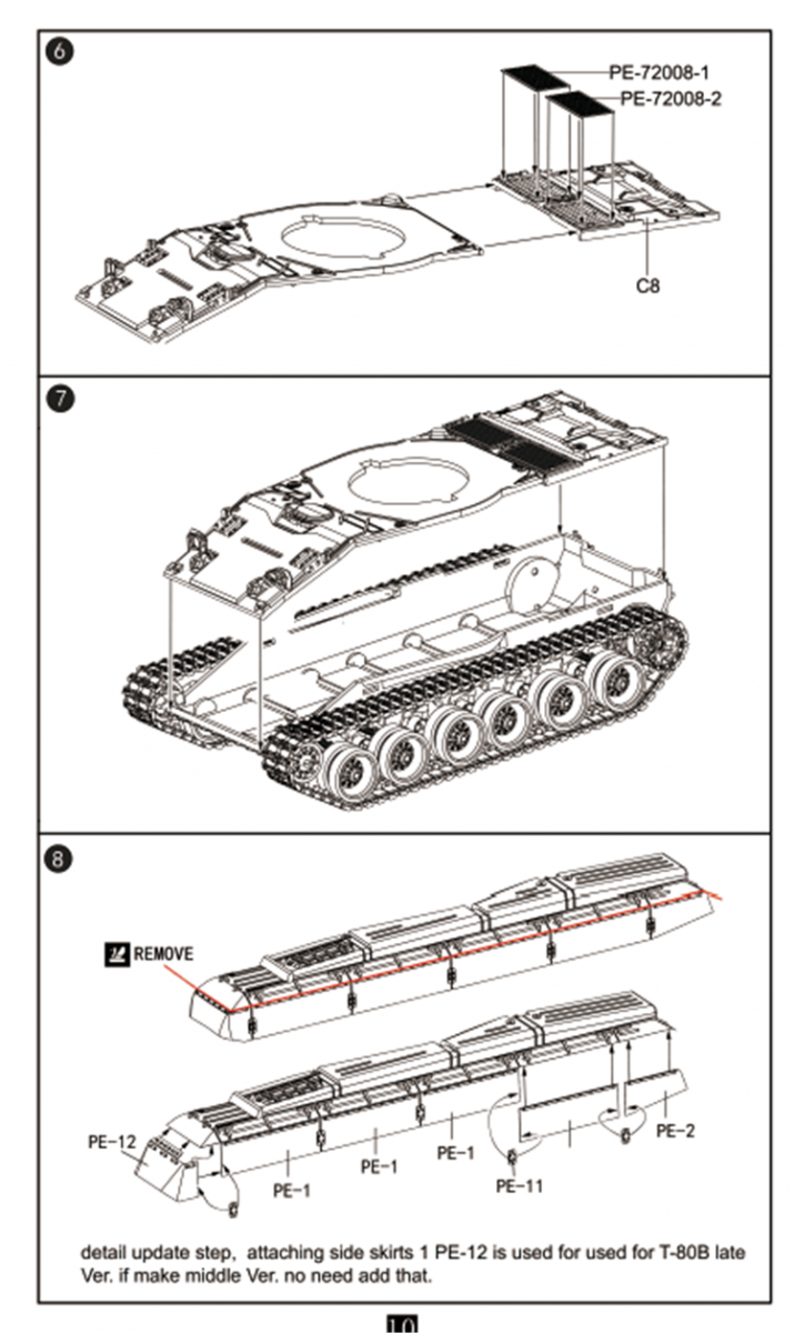 Modelcollect UA72193 Soviet T-80 Main Battle Tank 1970S-1990S N in1 1/72 – Bild 8