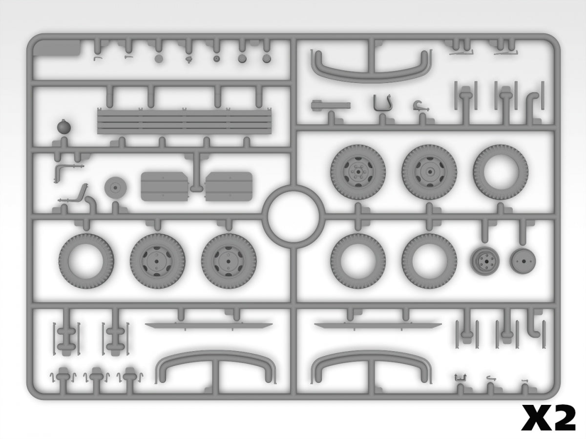 ICM DS3532 Festive dinner on the front line (WWII US Army Kitchen Truck, US Field Stove M1937 with cooks) 1/35
