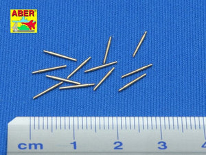 Aber 350L-03 Set of 12 pcs 127mm type 89 A/A short barrels for Japan ships 1/350 – imagen 2