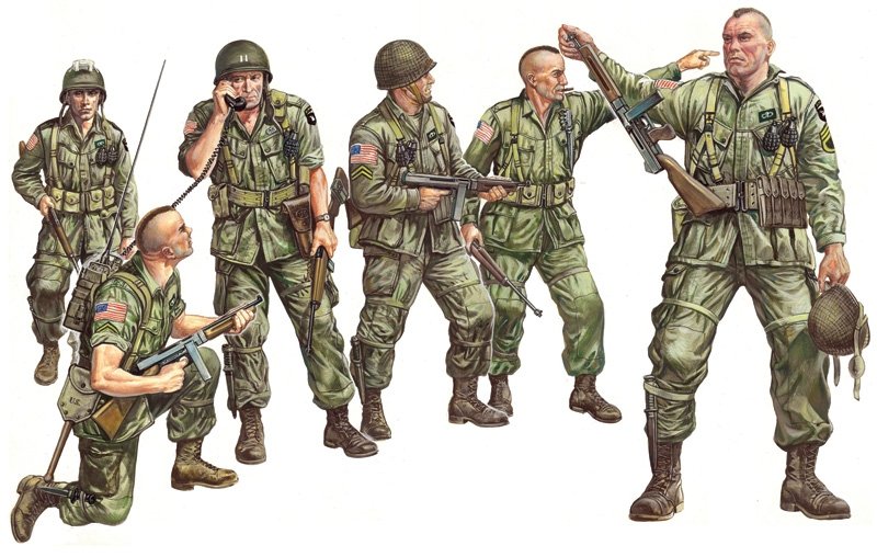 Italeri 0309 FIGURINES - PARASTOPPERS AMÉRICAINS (Seconde Guerre mondiale) 1/35 – image 3
