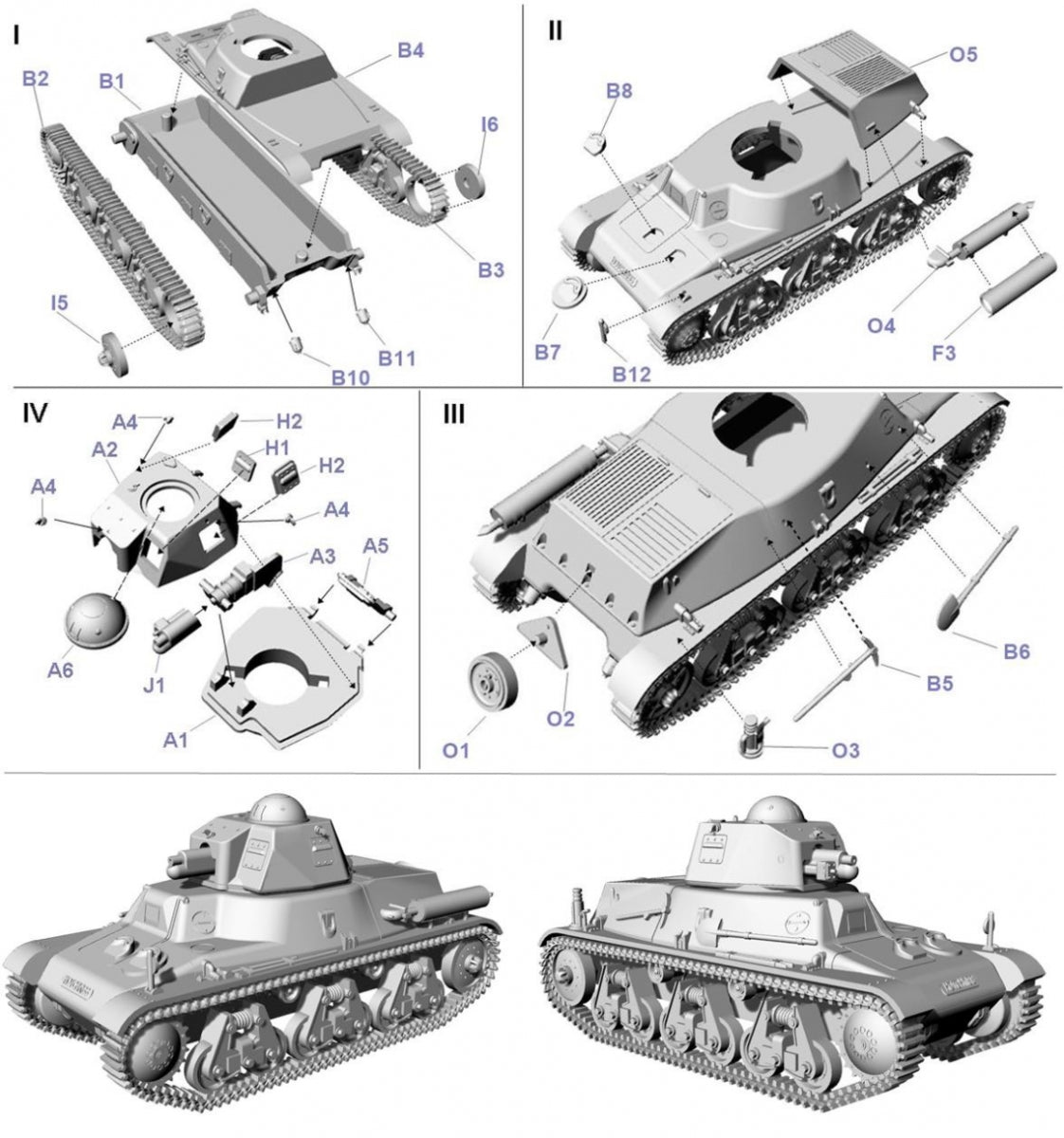 First to Fight PL115 Hotchkiss H38 Z Armatą SA18 1/72 – imagen 2
