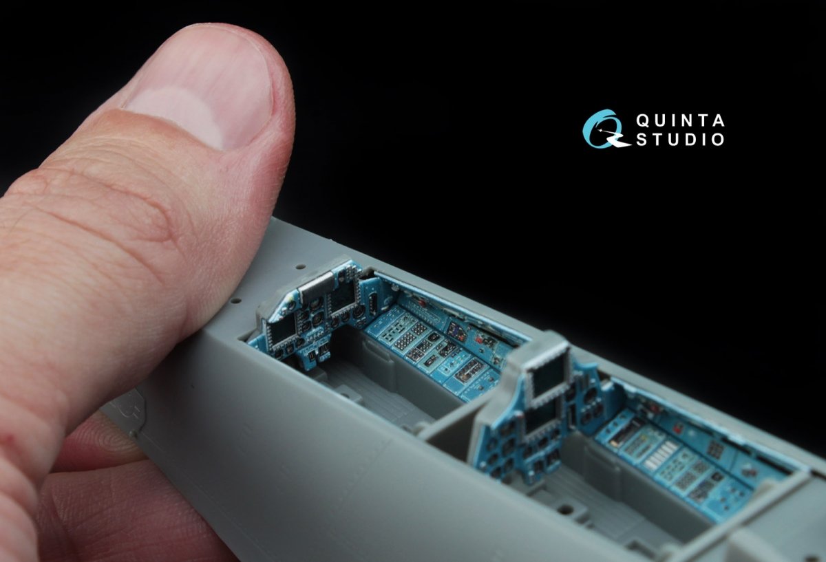 Quinta Studio QD48047 Su-30MKK 3D-Printed &amp;amp; coloured Interior on decal paper (for HobbyBoss kit) 1/48 – imagen 8