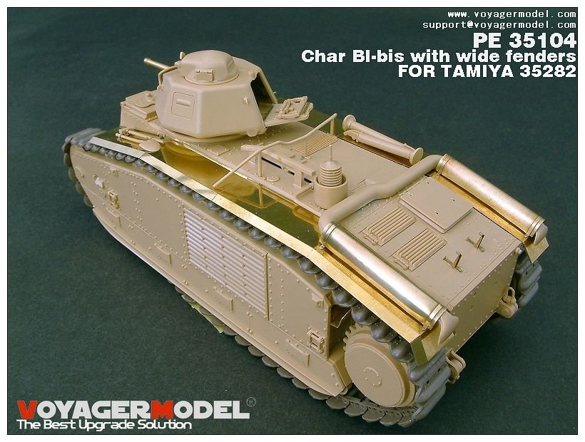 Voyager Model PE35104 WWII French Char BI-bis with wide fenders (B ver include Gun barrel) for TAMIYA 35282 1/35 – image 8