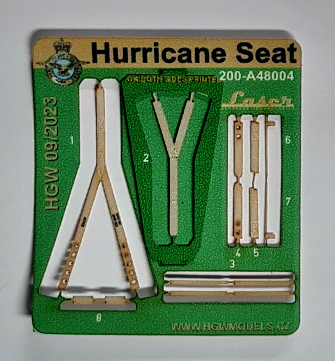 Art Scale Kit A48004 Hurricane Seat with Textile Seat Belts, Buckles and Gun Sight (Two Types) 1/48 – Bild 4