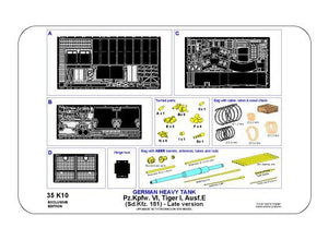 Aber 35K10 Pz.Kpfw. VI Ausf.E (Sd.Kfz.181) Tiger I – Late version (premium set) 1/35 – imagen 14