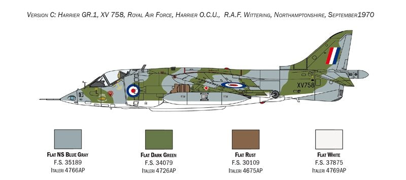 Italeri 1435 HARRIER GR.1 Course aérienne transatlantique 50e anniversaire 1/72 – image 4