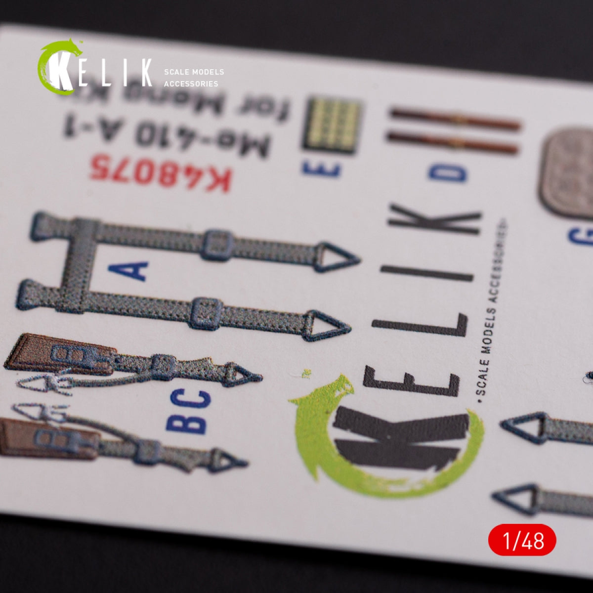KELIK K48075 Messerschmitt Me-410 A1 interior 3D decals for Meng Model kit 1/48 – imagen 8