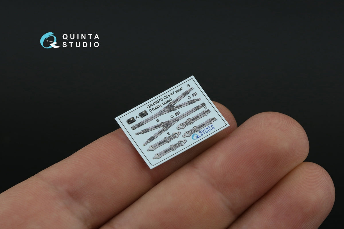 Quinta Studio QD48464 CH-47A 3D-Printed coloured Interior on decal paper (HobbyBoss) 1/48 – imagen 3