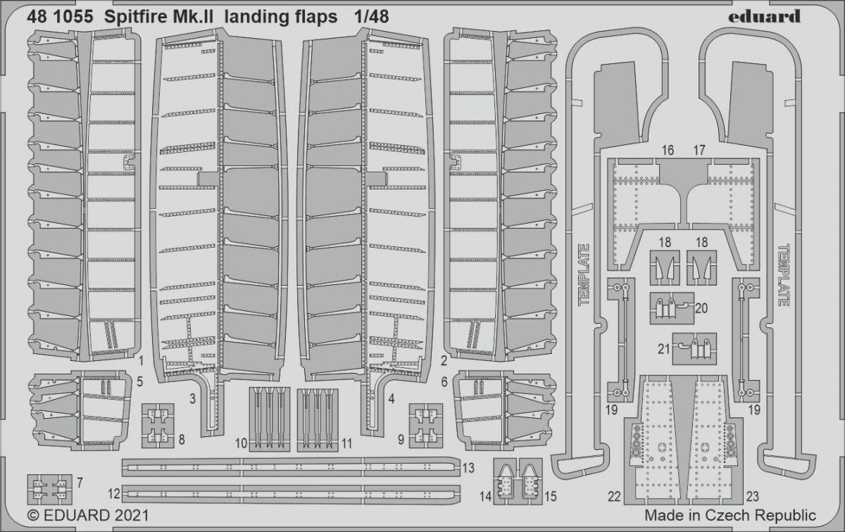 Eduard 481055 Spitfire Mk.II landing flaps EDUARD 1/48