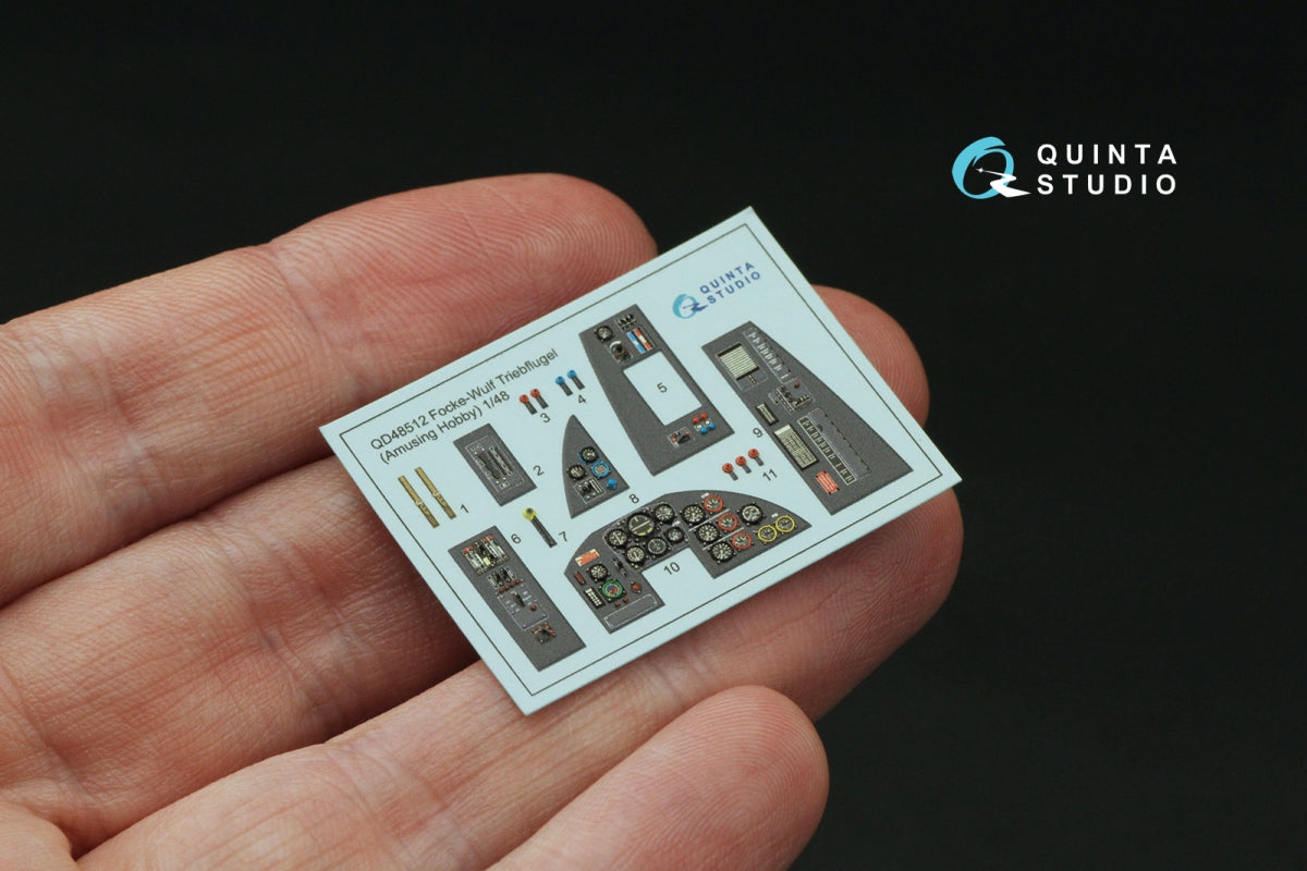 Quinta Studio QD48512 FW Triebflugel 3D-Printed coloured Interior on decal paper (Amusing hobby) 1/48 – zdjęcie 4