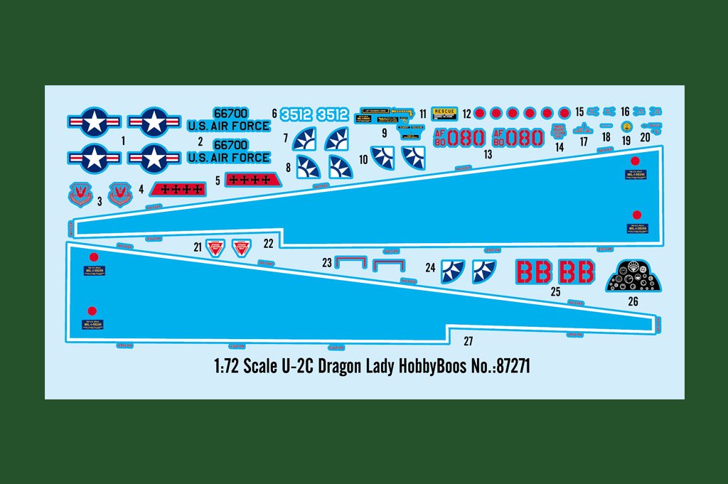Hobby Boss 87271 U-2C Dragon Lady 1/72 – Bild 3
