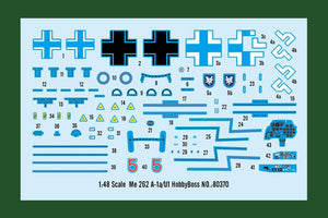 Hobby Boss 80370 Me 262 A-1a/U1 1/48 – zdjęcie 4