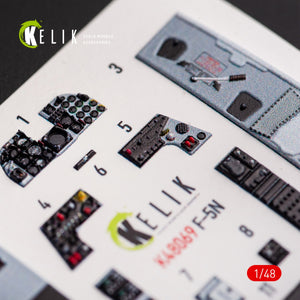 KELIK K48069 F-5N INTERIOR 3D DECALS FOR AFV CLUB KIT 1/48 – imagen 8