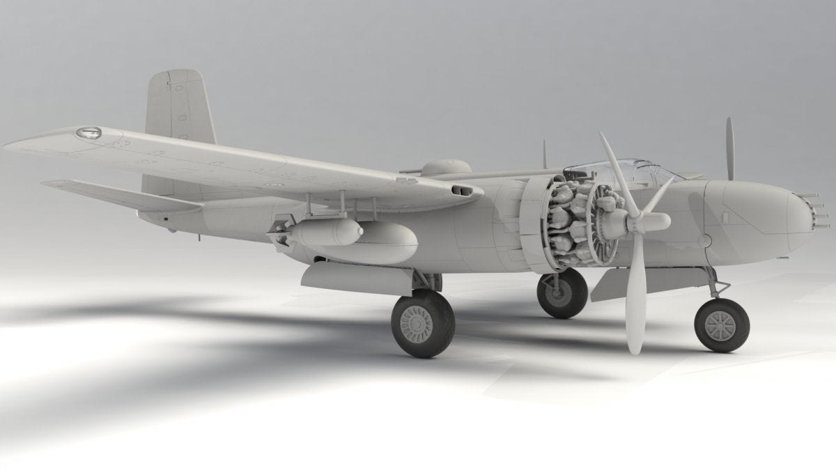 ICM 48285 A-26В Invader Pacific War Theater, WWII American Bomber 1/48 – Bild 3