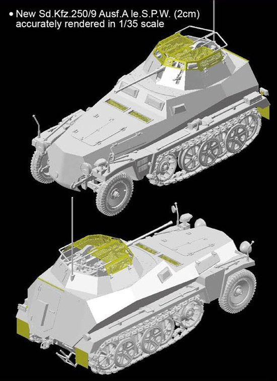 Dragon 6882 Sd.Kfz.250/9 Ausf.A le.S.P.W (2cm) 1/35 – immagine 11
