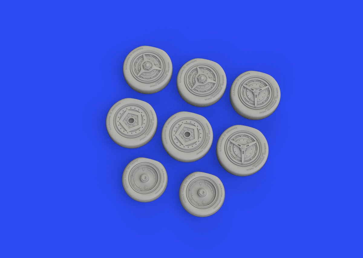 Eduard 648740 SR-71A wheels REVELL 1/48 – imagen 3