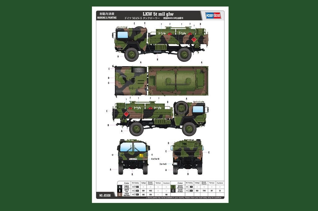 Hobby Boss 85508 LKW 5t mil glw 1/35 – Bild 2