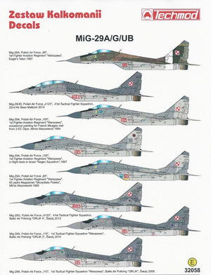 Techmod 32058 Mig-29A/G/UB 1/32 – image 2