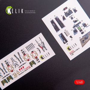 KELIK K48020 F-4B/N INTERIOR 3D DECALS FOR ACADEMY KIT 1/48 – immagine 5