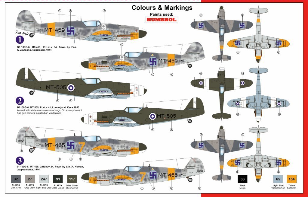 AZmodel AZ7517 Messerschmitt Bf 109G-6 Late Over Finland 1/72 – imagen 2