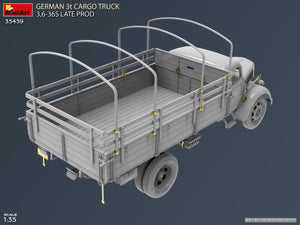 MiniArt 35459 German 3t Cargo Truck 3.5-36s Late Production 1/35 – immagine 5