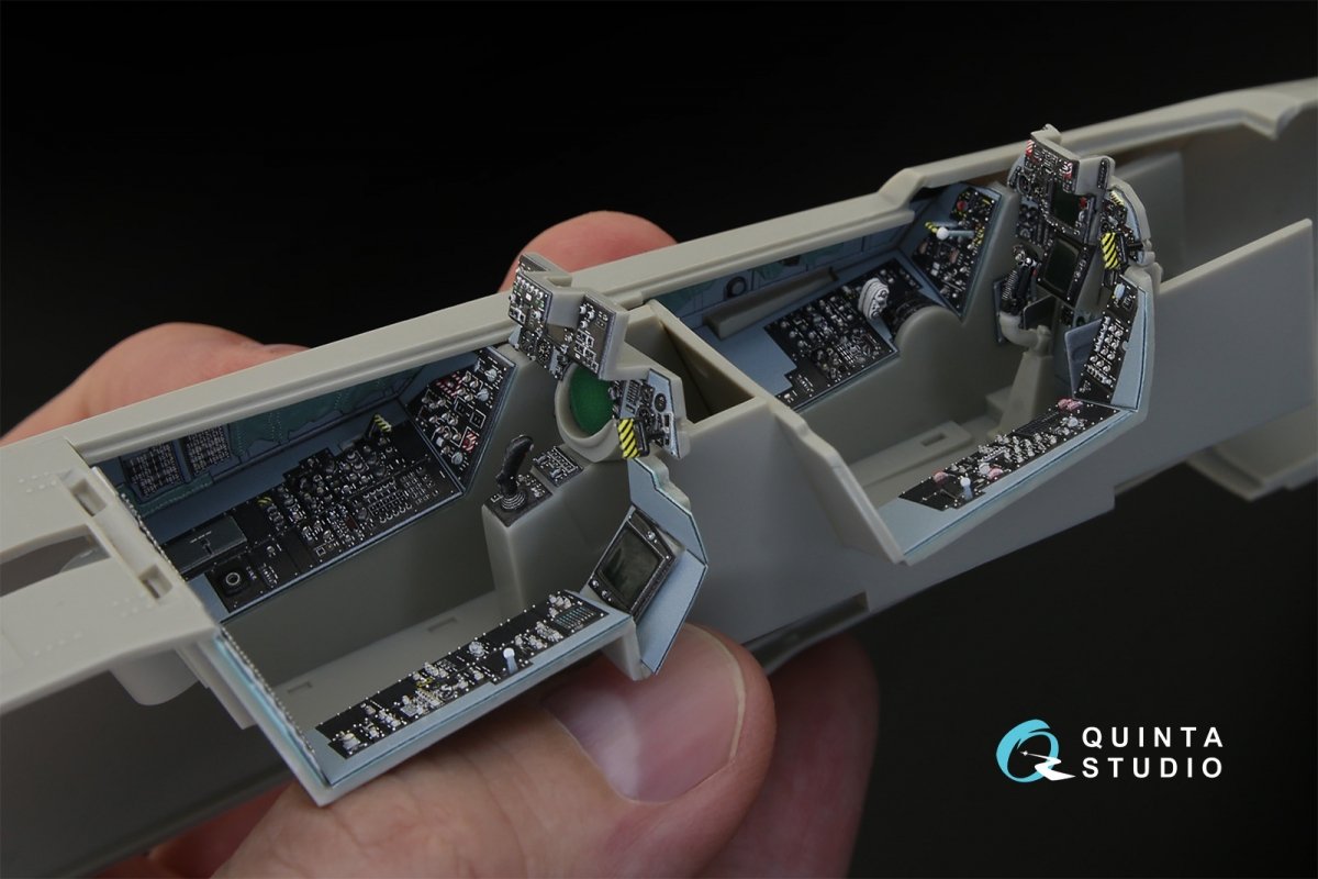 Quinta Studio QD32032 F-14A 3D-Printed &amp;amp; coloured Interior on decal paper (for Tamiya kit) 1/32 – imagen 5