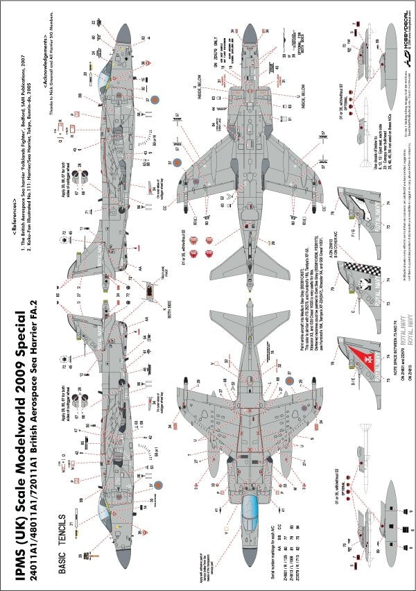 HobbyDecal AL48011V1 Sea Harrier FA.2 1/48 – imagen 2