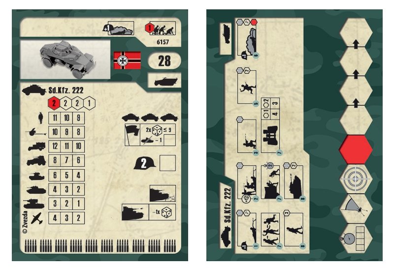 Zvezda 6157 Sd.Kfz.222 Armored Car 1/100 – immagine 3