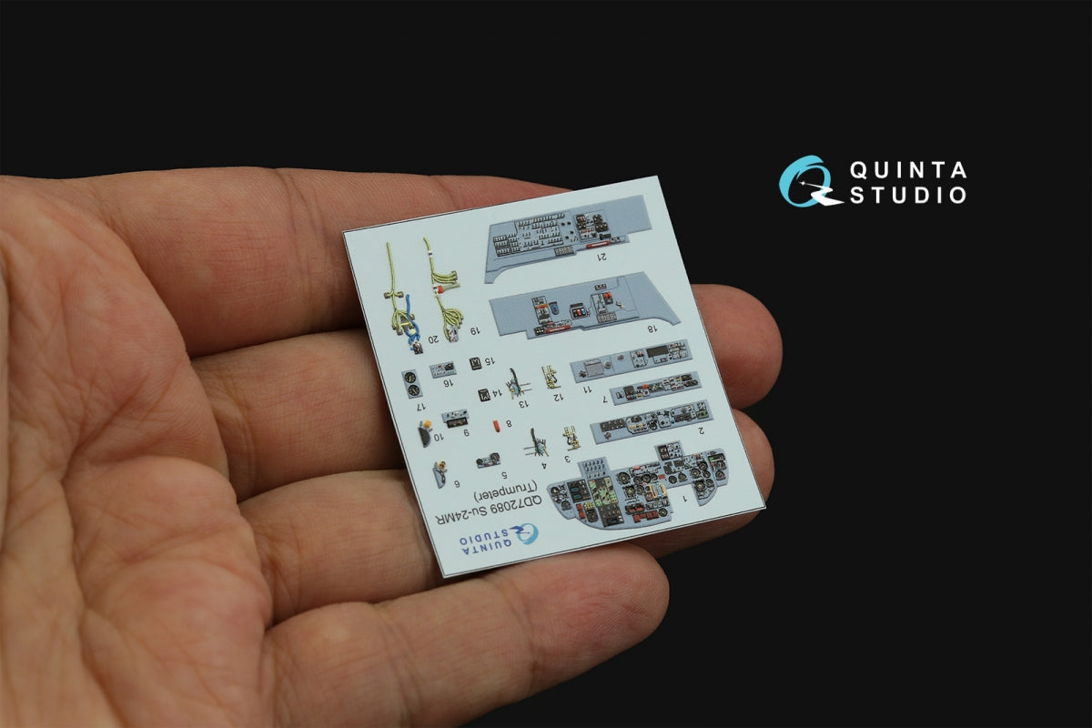 Quinta Studio QD72089 Su-24MR 3D-Printed &amp;amp; coloured Interior on decal paper (Trumpeter) 1/72 – imagen 3