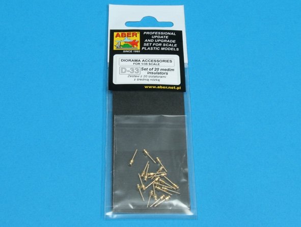 Aber 35D33 Set of 20 medium insulators 1/35 – image 3