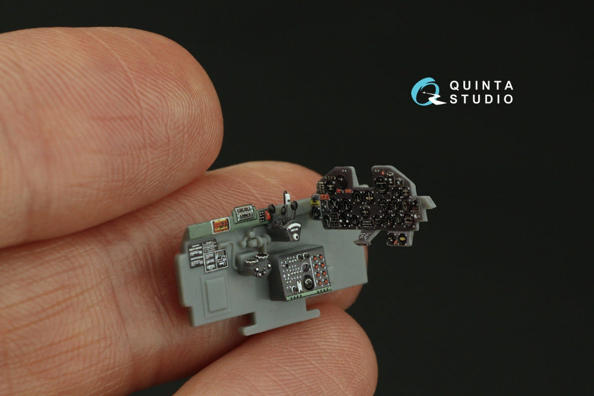 Intérieur imprimé en 3D et coloré sur papier décalcomanie Quinta Studio QD72122 P-47D Thunderbolt Razorback (Tamiya) 1/72 – image 10