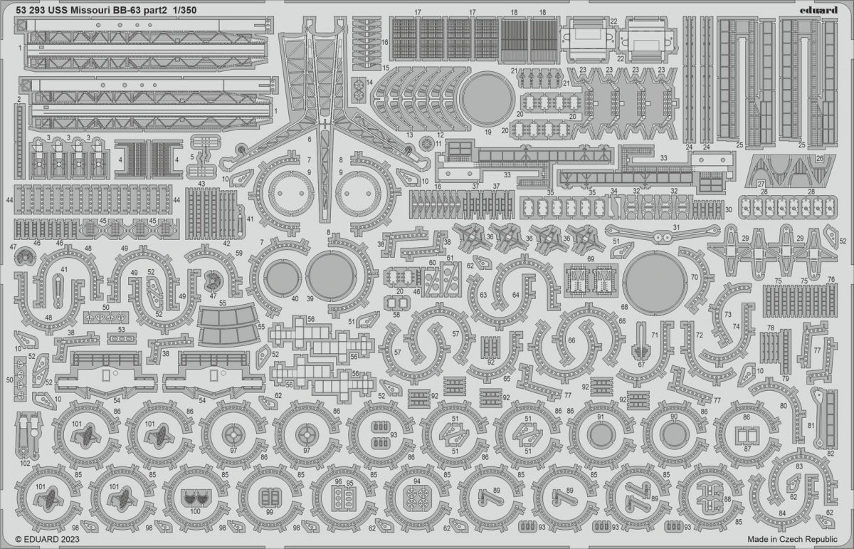 Eduard BIG5368 USS Missouri BB-63 Hobby Boss 1/350 – imagen 3