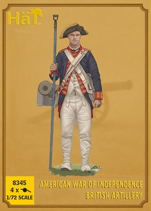 Hat 8345 American War of Independence - British Artillery 1/72
