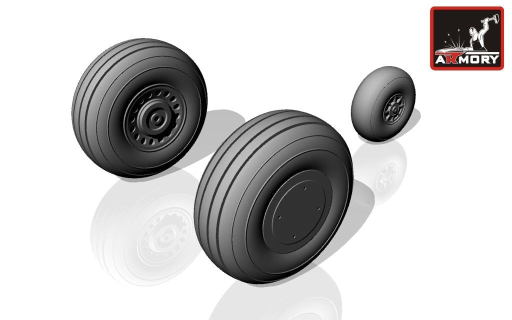 Armory Models AW48306 A-20A Boston wheels, early 1/48 – imagen 5