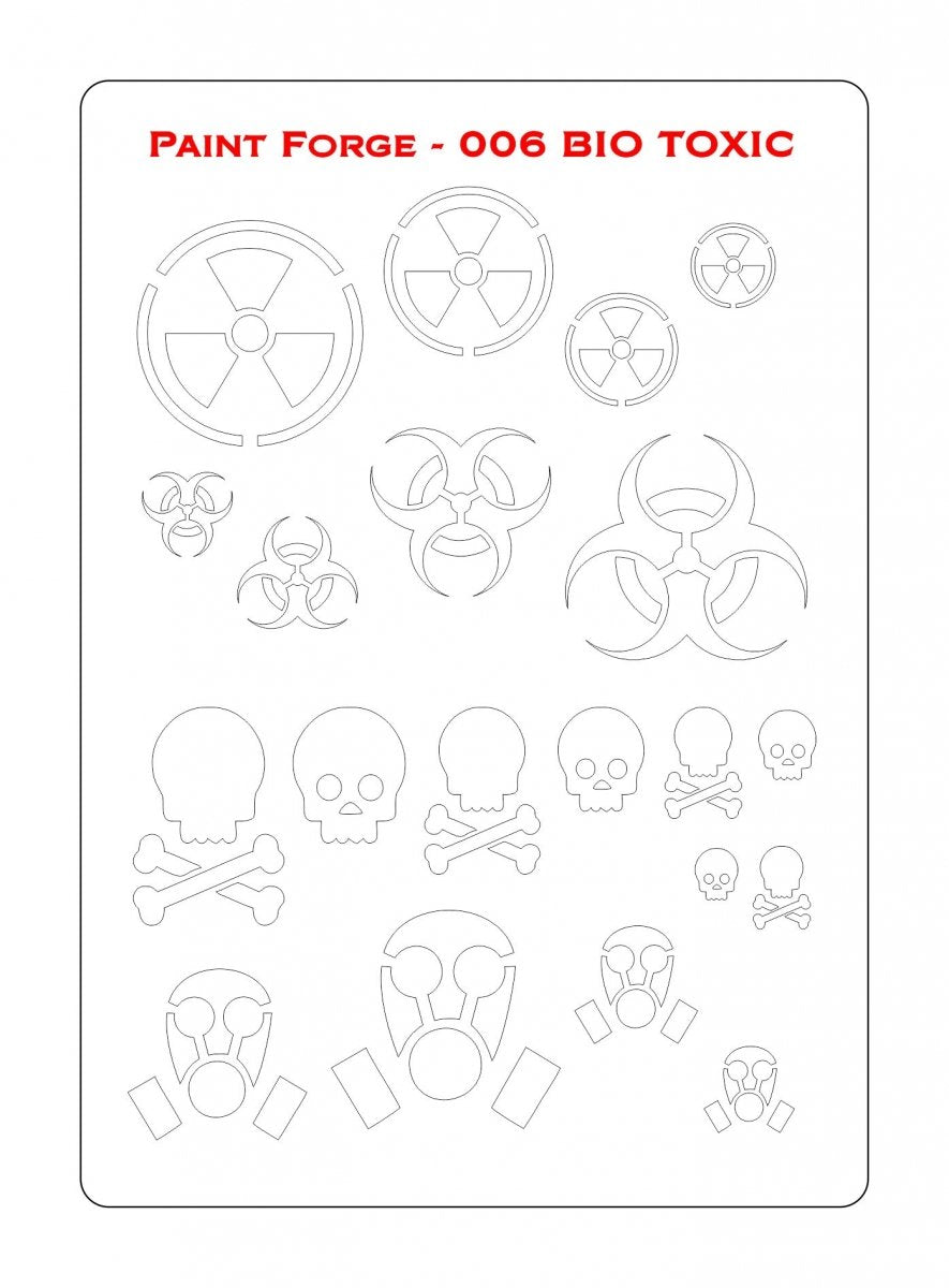 Paint Forge PFST006L STENCIL - BIO TOXIC – image 2