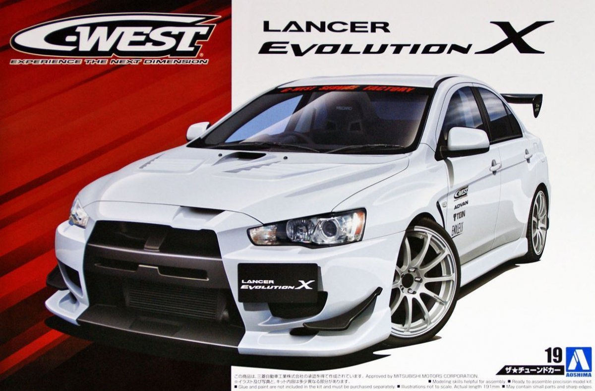 Aoshima 05320 C-West CZ4A Lancer Evo X '07 1/24