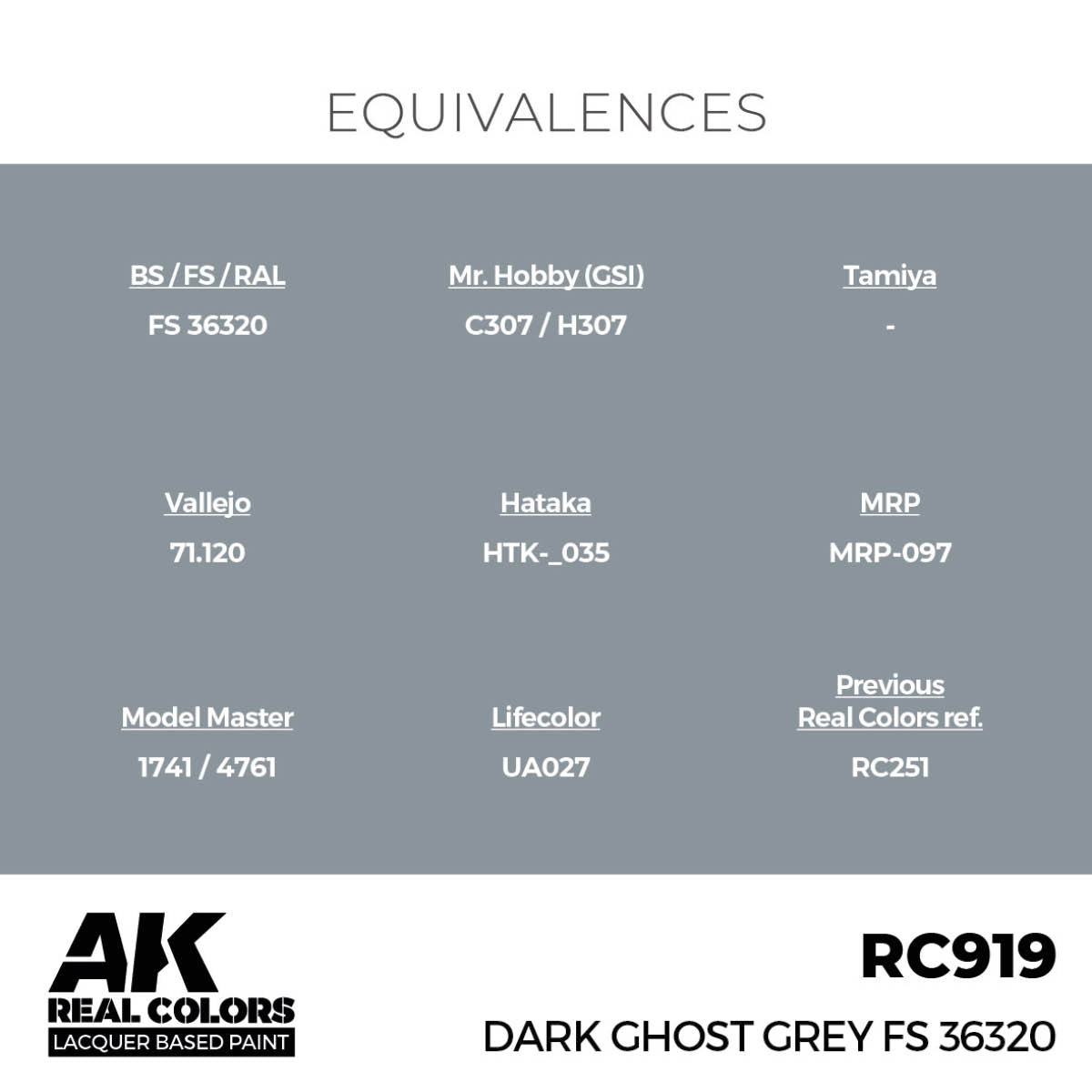 AK Interactive RC919 Dark Ghost Grey FS 36320 17 ml – zdjęcie 3