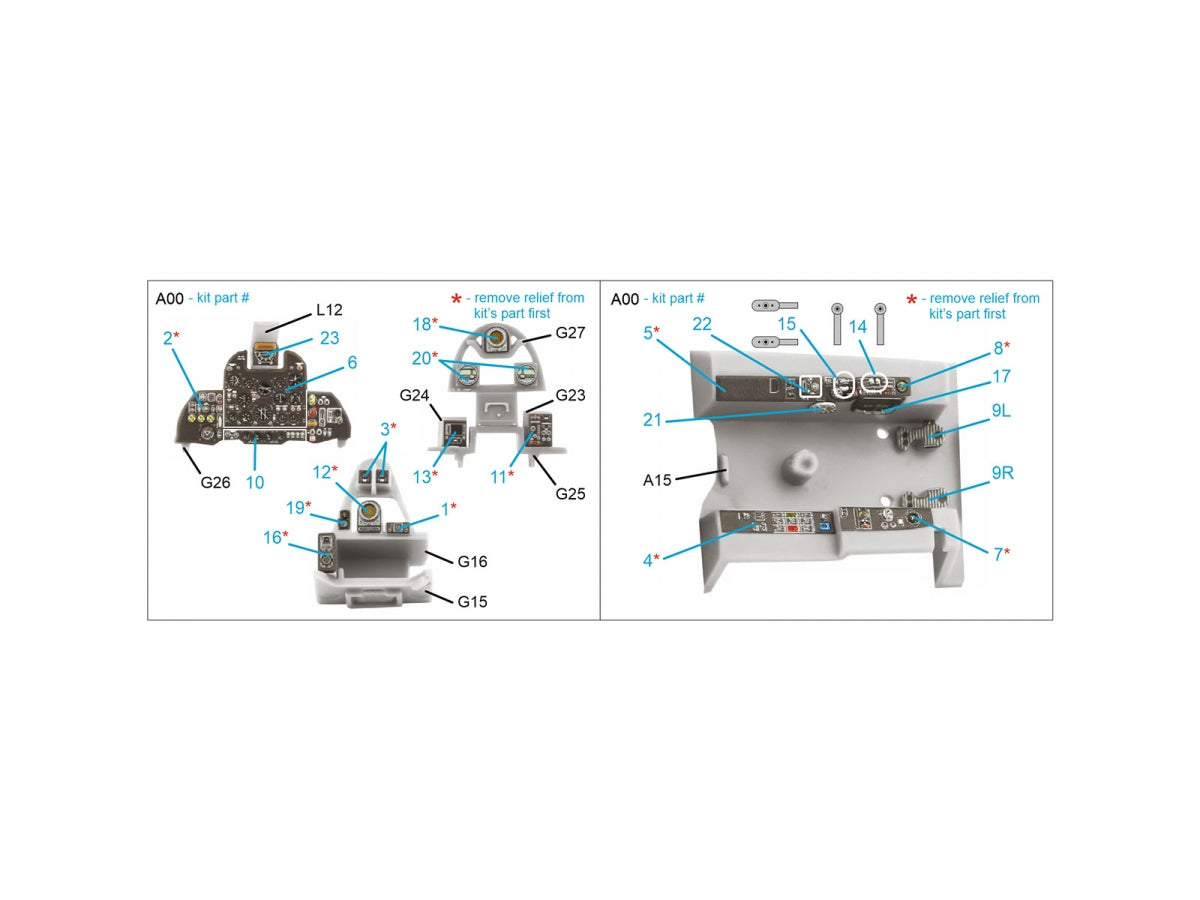 Quinta Studio QDS-48444 Fairey Gannet AS.1_AS.4 3D-Printed coloured Interior on decal paper (Airfix) (Small version) 1/48 – imagen 2