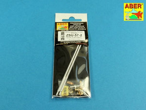 Aber 35L-205 Armament for Soviet SPAAG ZSU-57-2 57mm S-68 x2pcs. 1/35 – imagen 7