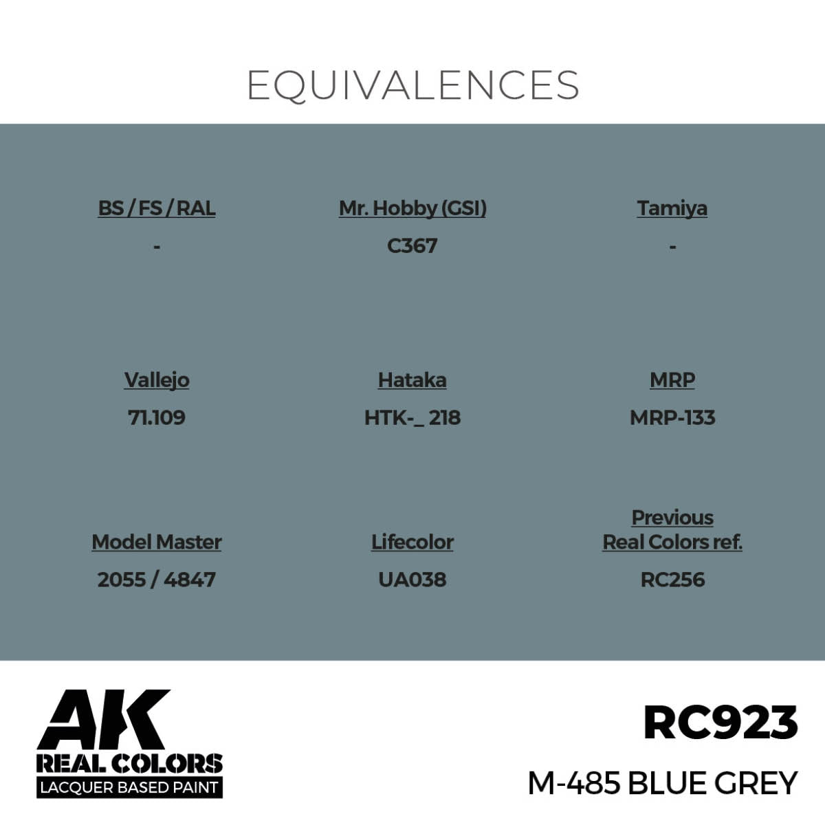 AK Interactive RC923 M-485 Blue Grey 17 ml – immagine 2