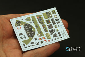 Quinta Studio QD32169 F6F-5N Hellcat 3D-Printed &amp;amp; coloured Interior on decal paper (Trumpeter) 1/32 – Bild 4