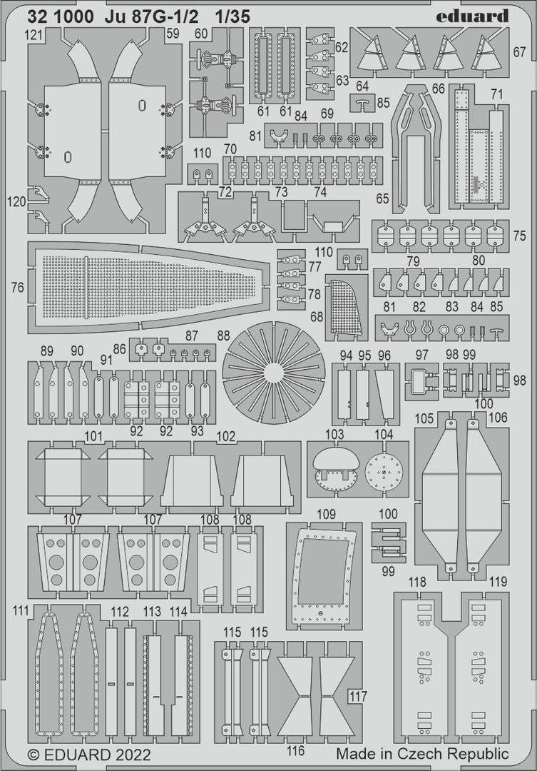 Eduard 321000 Ju 87G-1/2 BORDER MODEL 1/35 – imagen 2