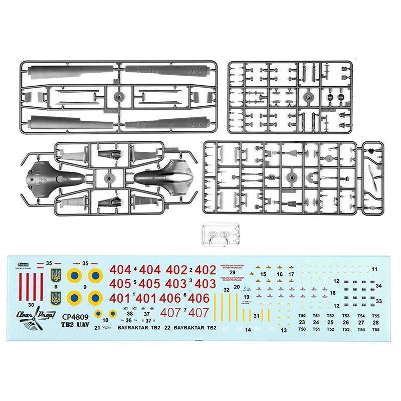 Clear Prop! CP4809 TB.2 Unmanned Aerial Vehicle STARTER KIT 1/48 – imagen 2