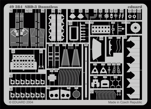 Eduard 49284 SBD-3 Miniatures précises au 1/48