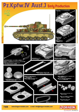 Dragon 7409 Pz.Kpfw.IV Ausf.J Early Production 1/72 – Bild 3