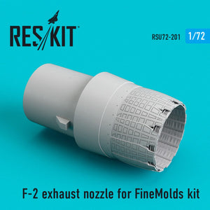 RESKIT RSU72-0201 Buse d&amp;#39;échappement F-2 pour kit Finemolds 1/72