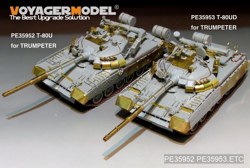 Voyager Model PE35953 Modern Russian T-80UD Main Battle Tank （smoke discharger include）For TRUMPETER 09527 1/35 – imagen 14