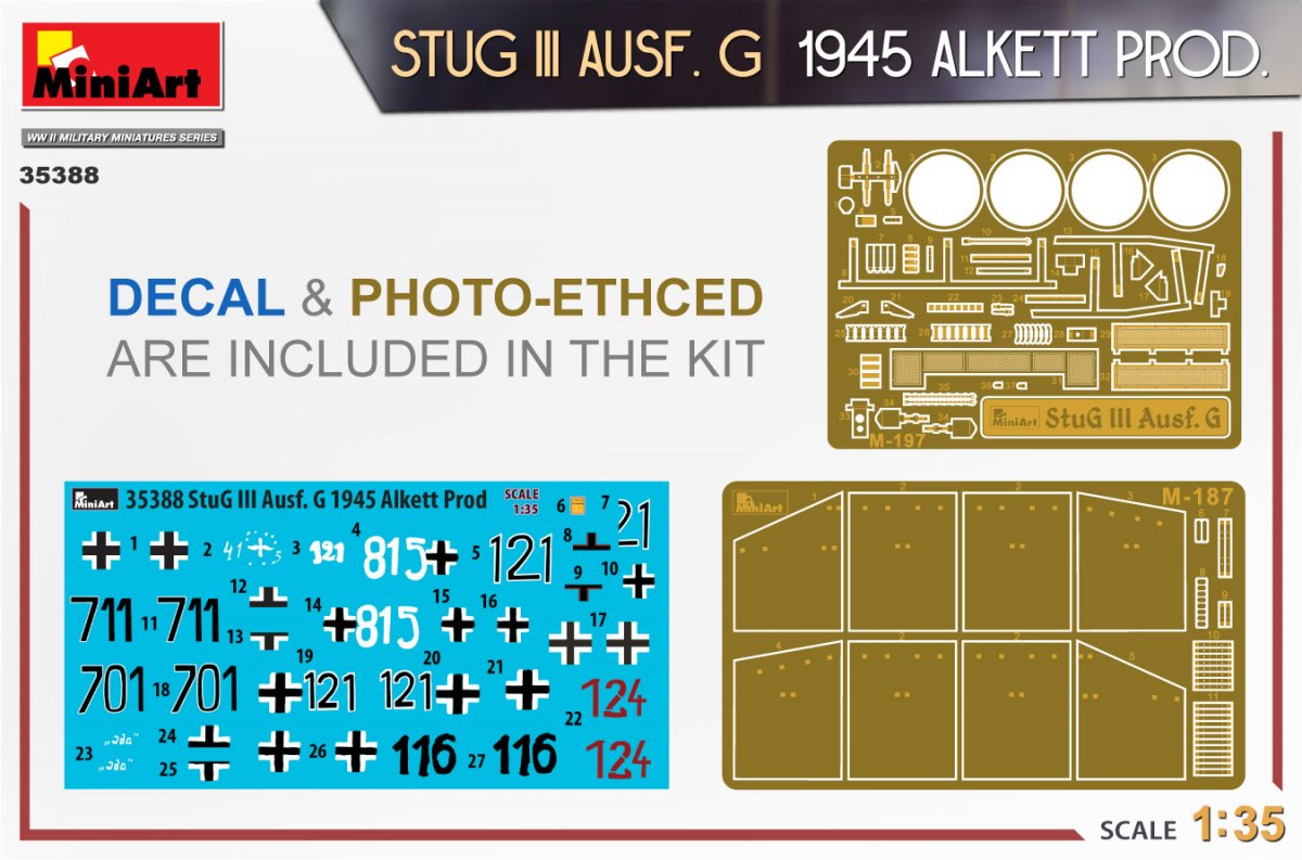 MiniArt 35388 STUG III AUSF. G 1945 ALKETT PROD. 1/35 – imagen 2