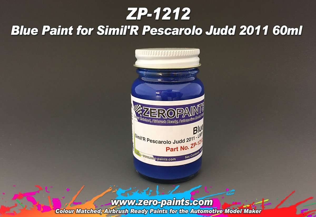 Zero Paints ZP-1212 Blue Paint for Simil&amp;#39;R Pescarolo Judd 2011 60ml