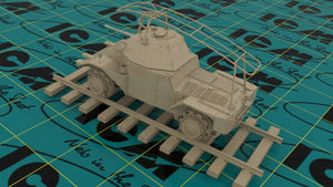 ICM 35376 Panzerspahwagen P 204 (f) Railway, véhicule blindé allemand de la Seconde Guerre mondiale (1/35) – image 4